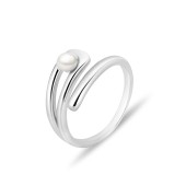 Inel argint cu perla naturala alba DiAmanti SK25370R_W-G Inel argint cu perla naturala alba DiAmanti SK25370R_W-G